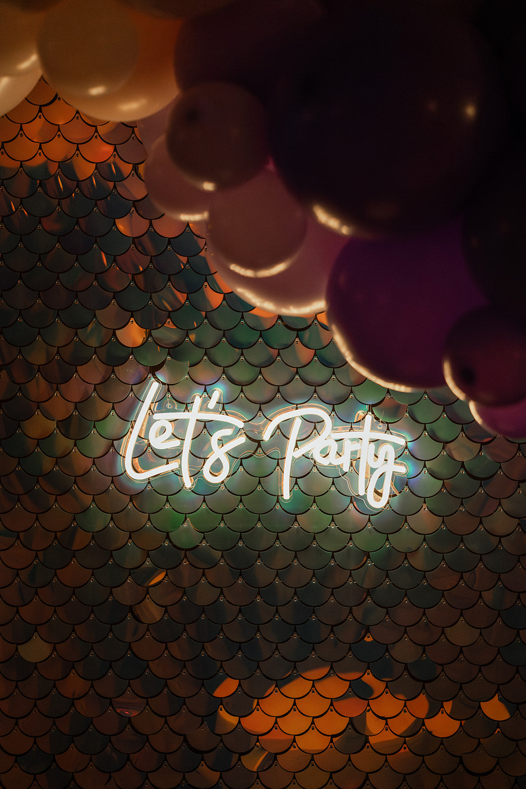 Led-sign "Let's Party"