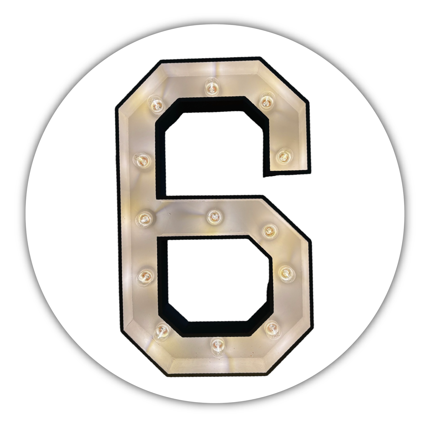 Lichtcijfer "6"