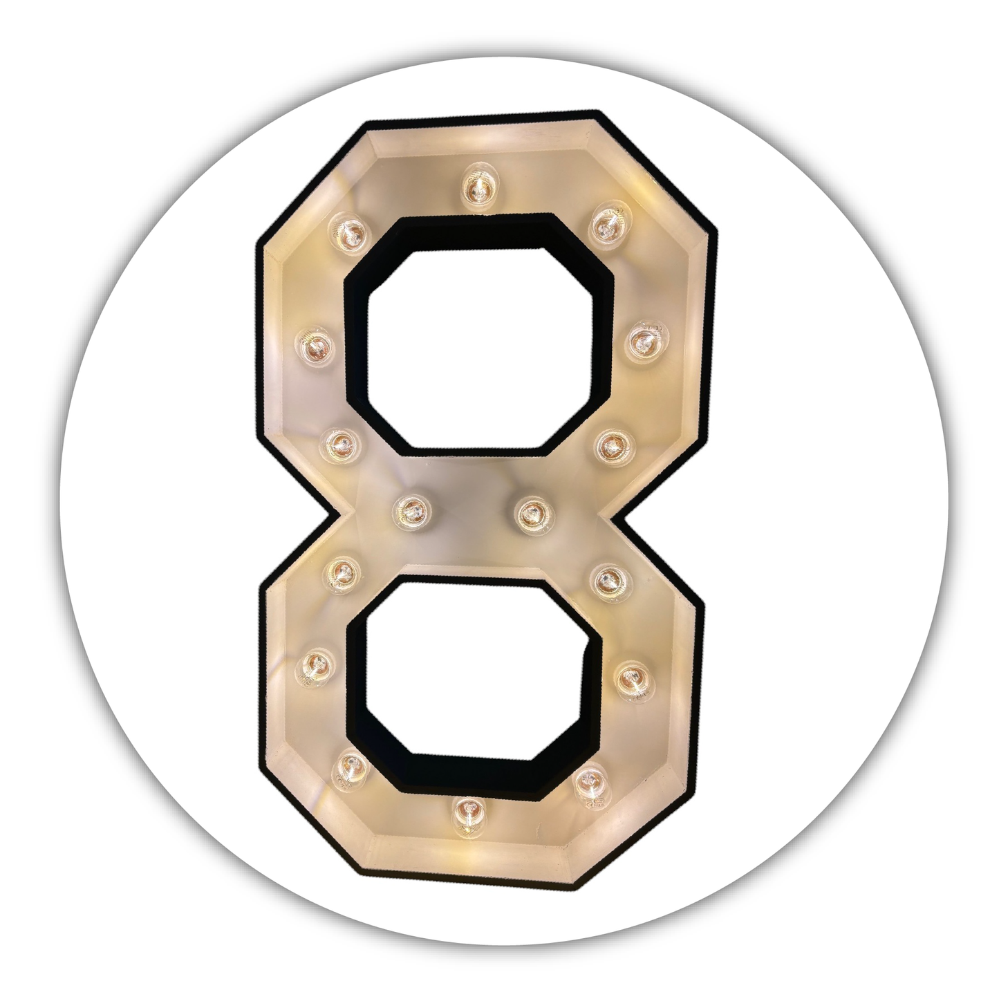 Lichtcijfer "8"
