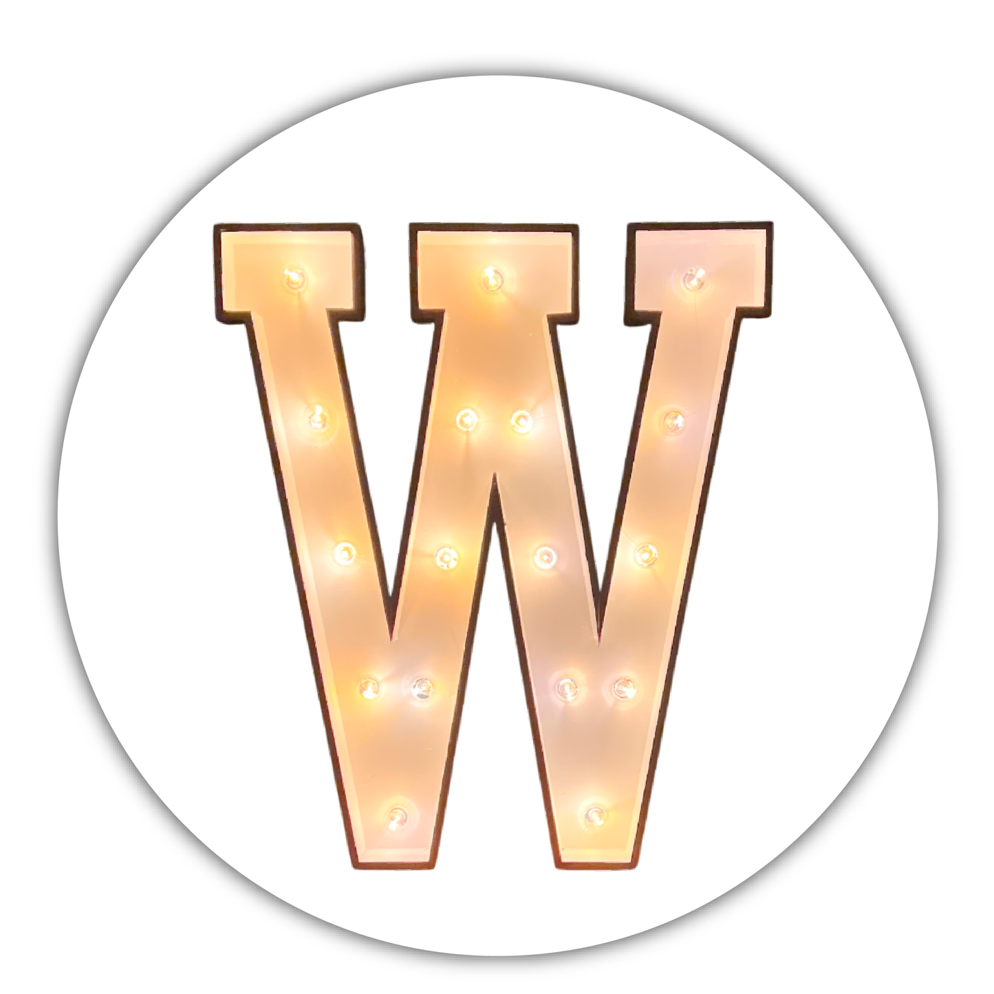 Lichtletter "W"