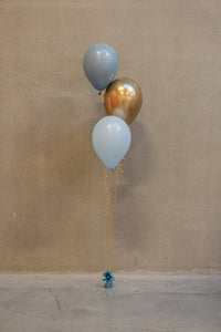 Heliumtrosje 3 ballonnen incl. gewichtje