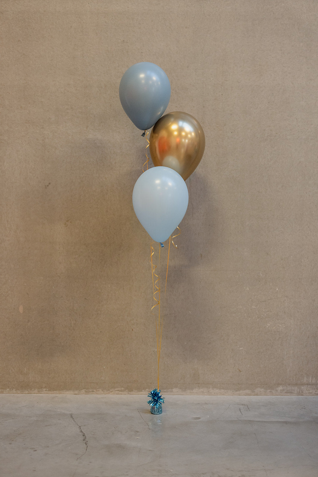 Heliumtrosje 3 ballonnen incl. gewichtje