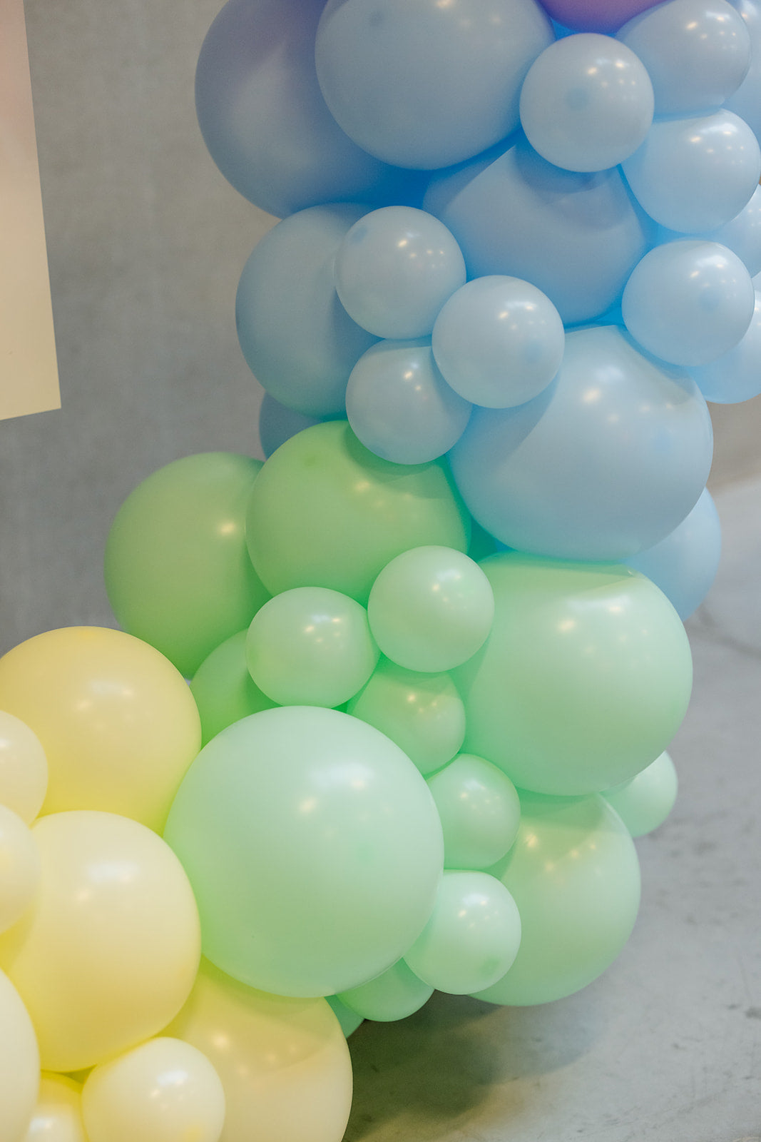 Ballonboog met statief en welkomstbord (excl droogbloemen)