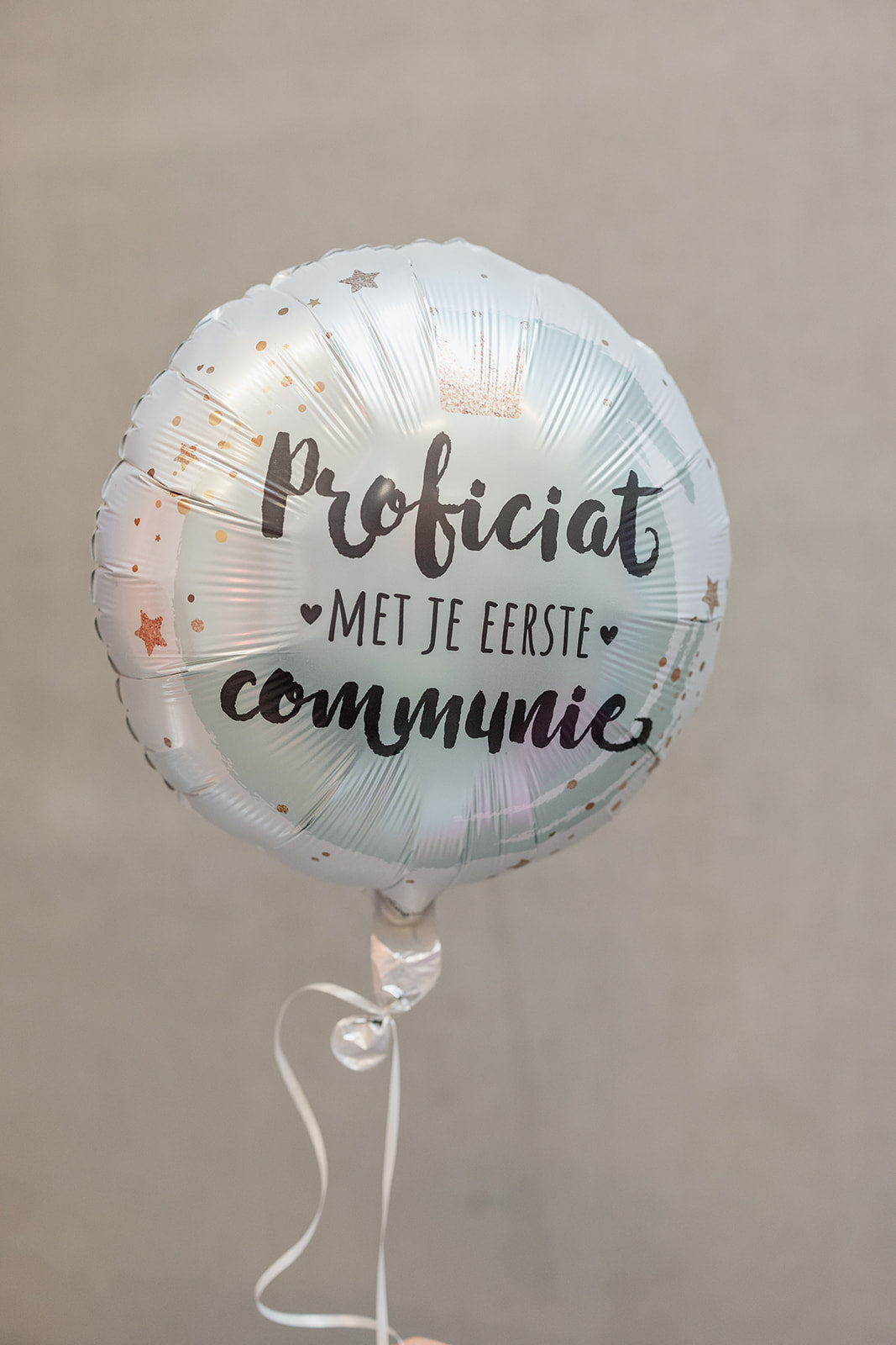 Folieballon "Proficiat Met Je Eerste Communie" - munt