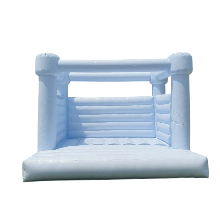 Springkasteel - pastelblauw (beschikbaar vanaf augustus)