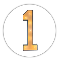 Lichtcijfer "1"