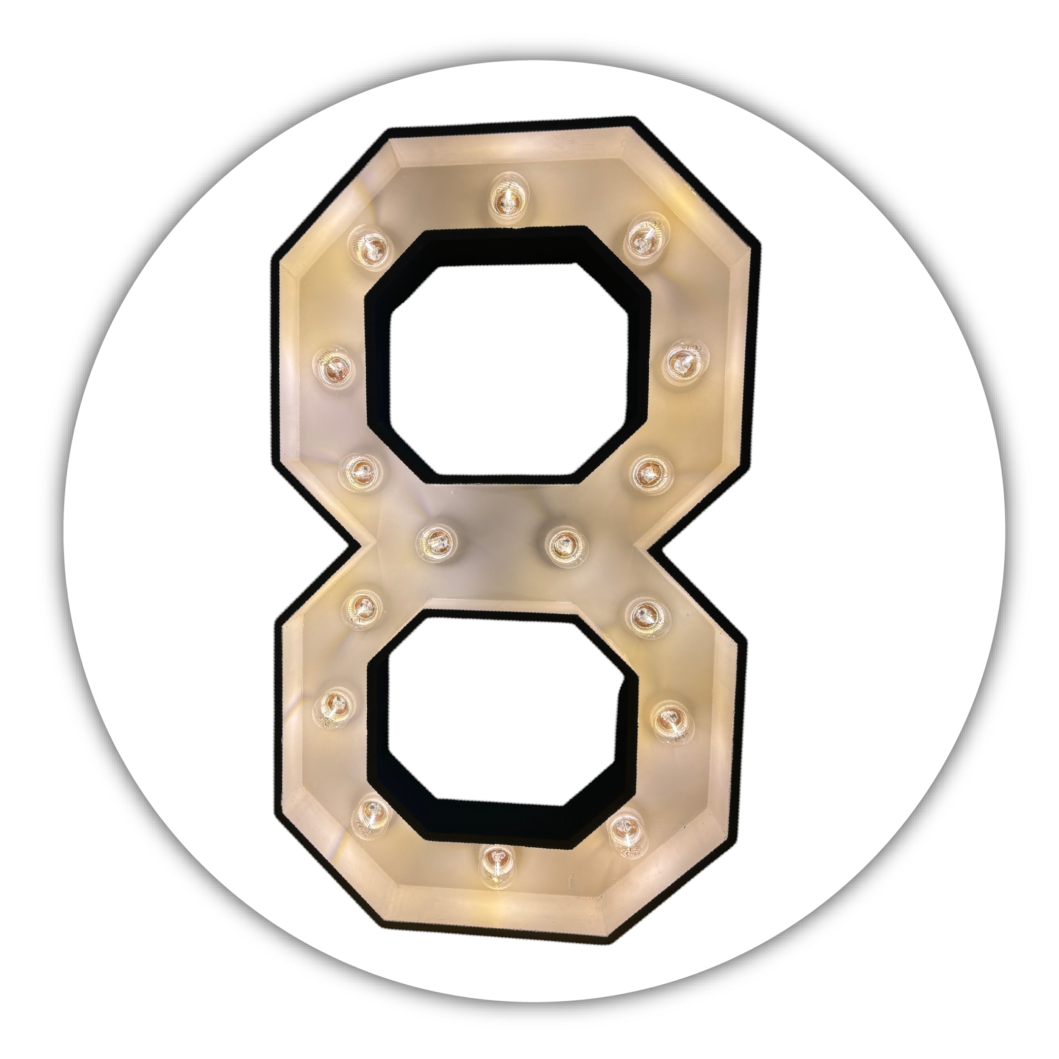 Lichtcijfer "8"