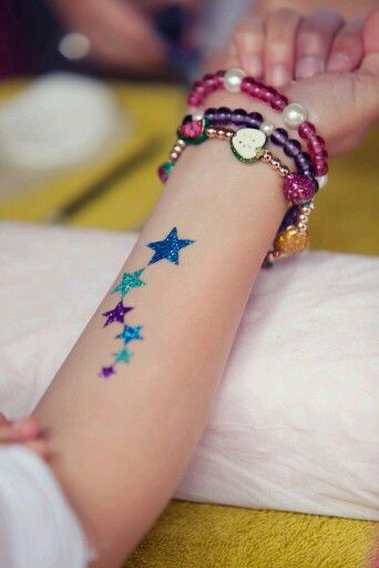 Extra glittertattoo's