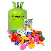 BalloonGaz helium cilinder met 50 meerkleurige ballonnen en lint