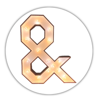 Lichtletter "&"