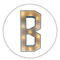 Lichtletter "B"