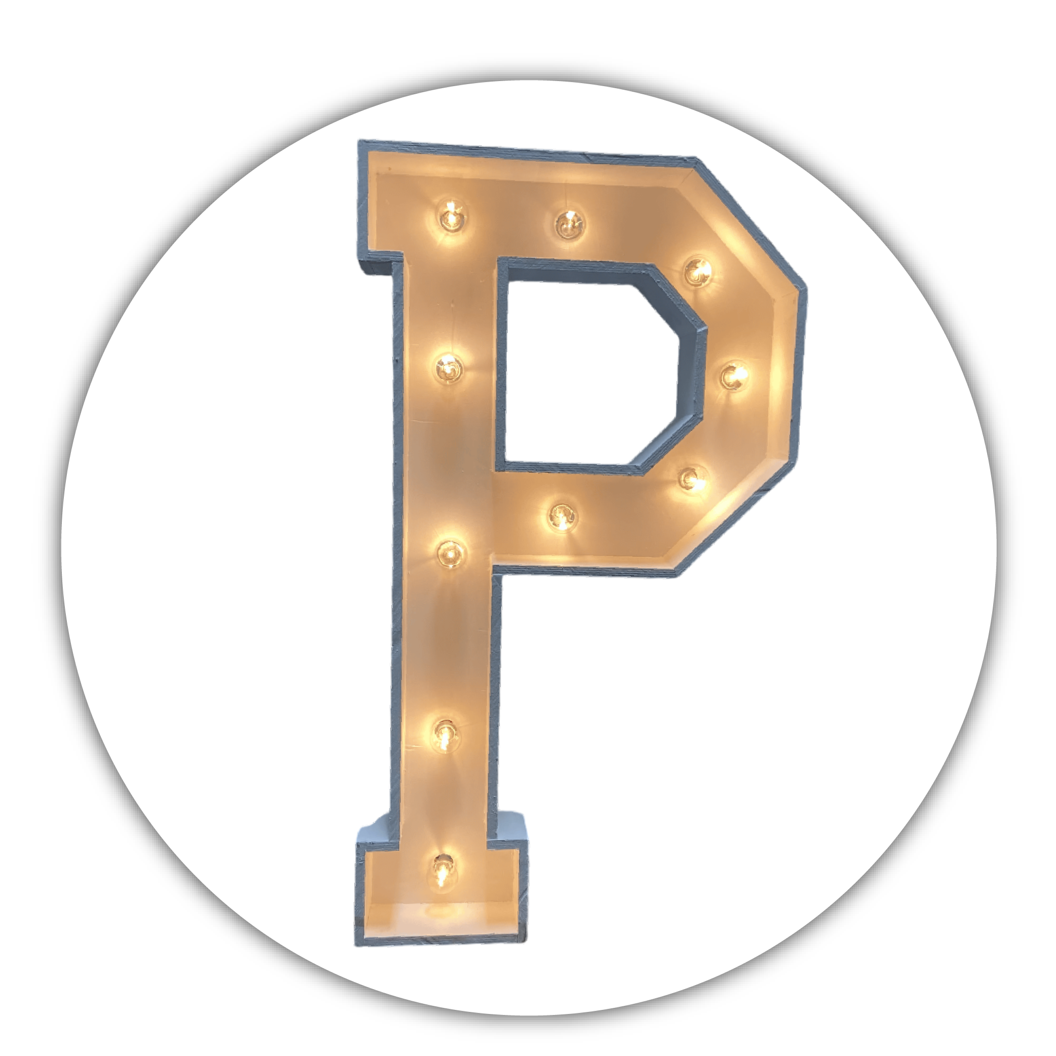 Lichtletter "P"