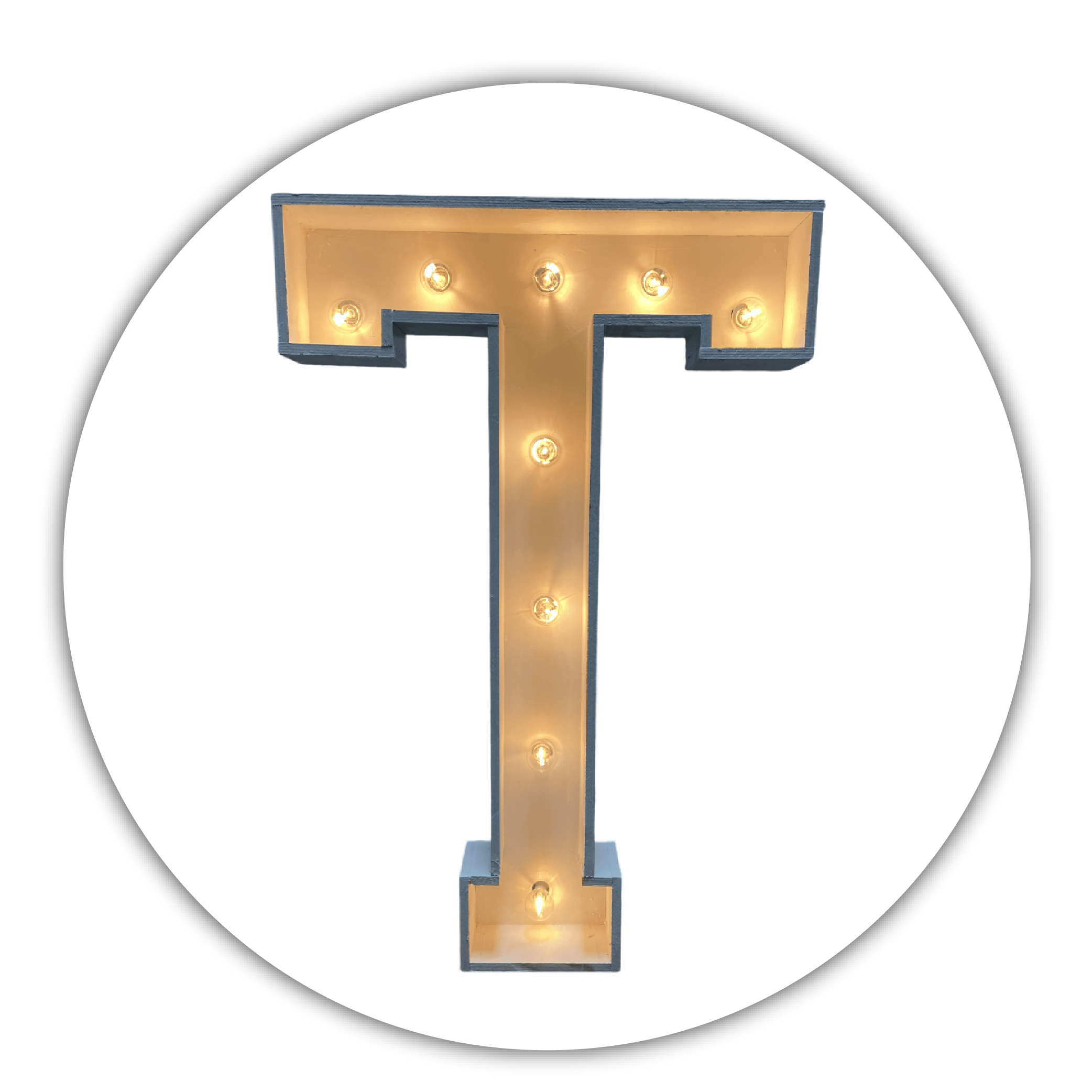 Lichtletter "T"