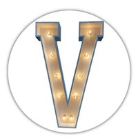 Lichtletter "V"