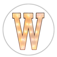 Lichtletter "W"