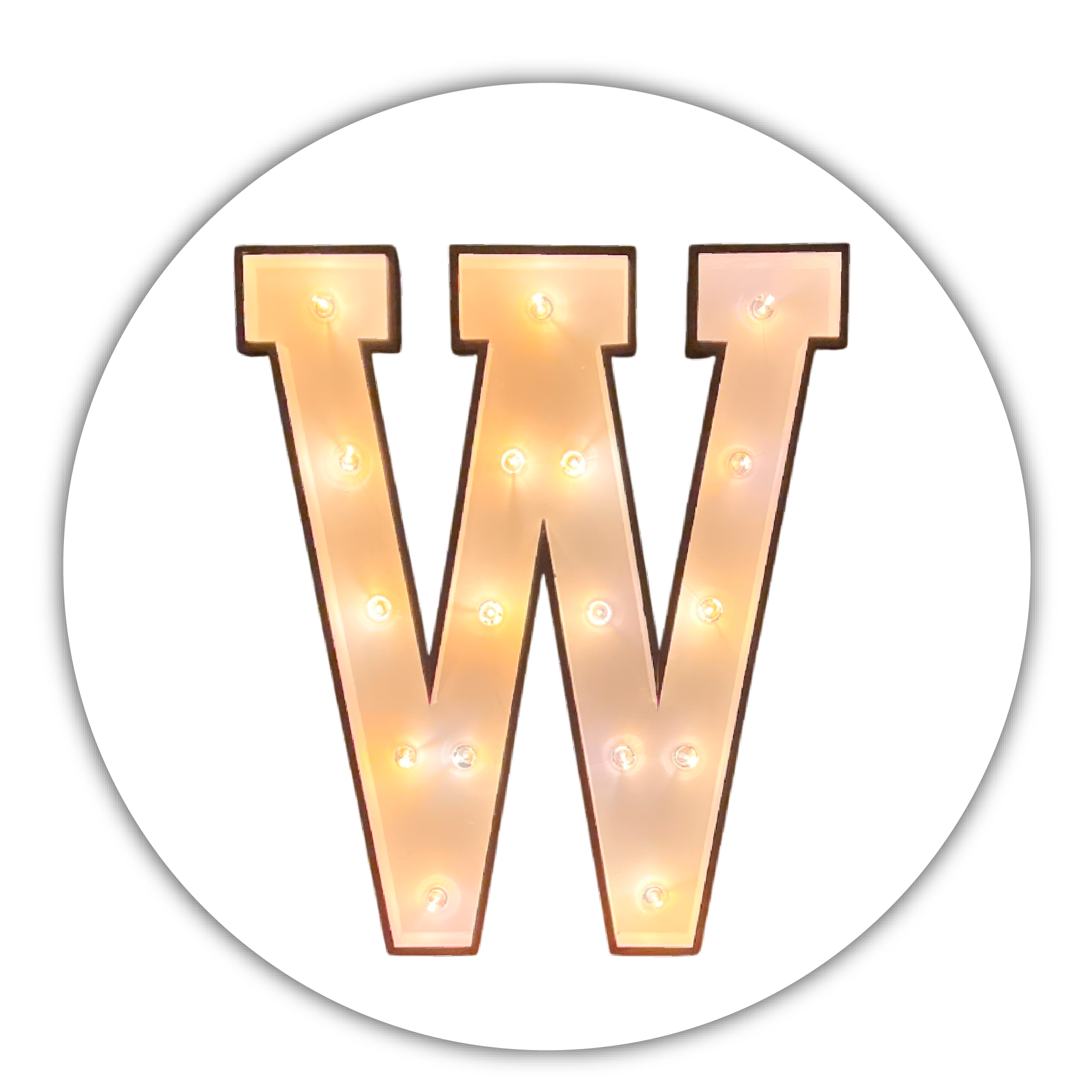 Lichtletter "W"