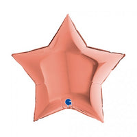 Folieballon stervorm - rosé