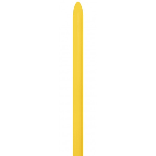 Latex modelleer ballon 10 stuks - yellow-020