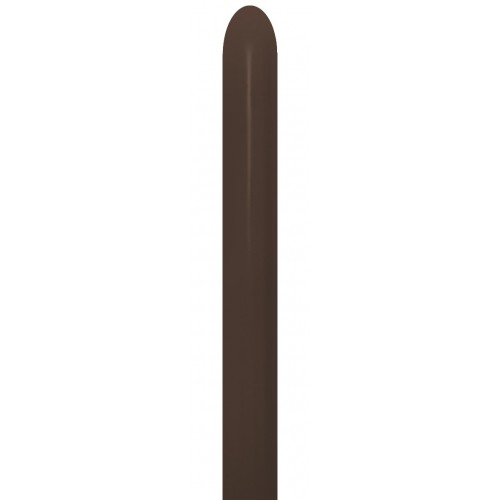 Latex modelleer ballon 10 stuks - chocolate-brown-076
