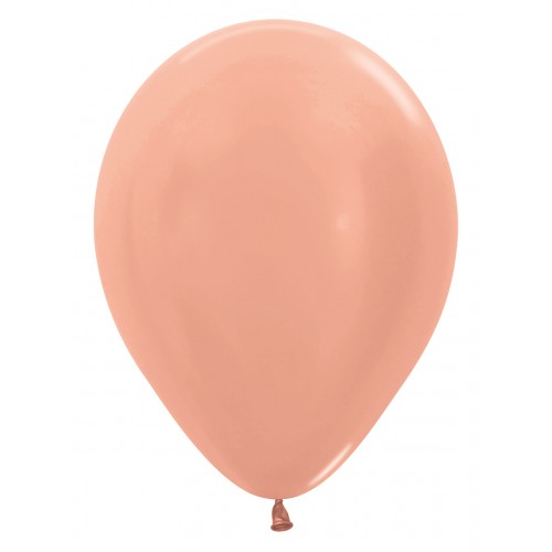 Latex ballon - metallic-rose-568
