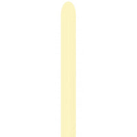 Latex modelleer ballon 10 stuks - pastel-yellow-620